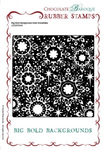 Big Bold Background Solid Snowflake Single Rubber stamp